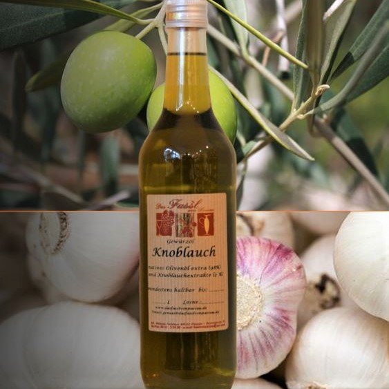 Gewürzöl Knoblauch -natives Olivenöl extra-