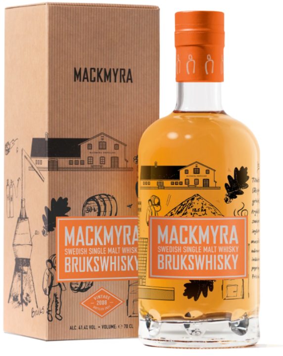MACKMYRA BRUKSWHISKY 41,4 % Vol. Swedish Single Malt Whisky 